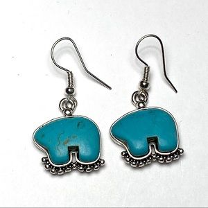 Handmade turquoise earrings